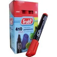 Imagen ilustrativa de MARCADOR TRABI 410 ROJO PERMA P/BISE