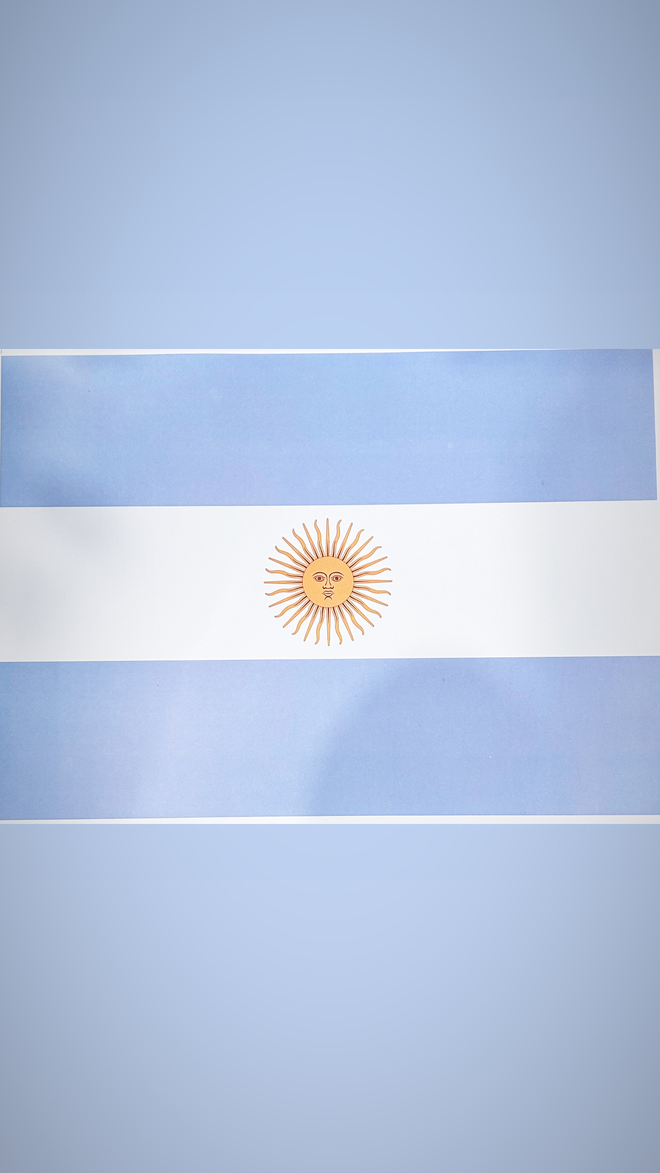 Imagen ilustrativa de Cartulina Bandera Argentina