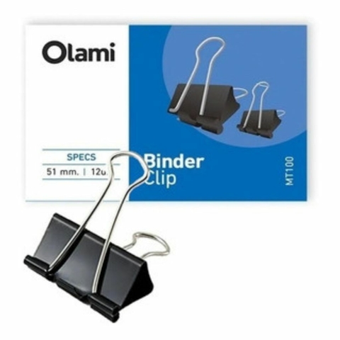 Imagen ilustrativa de Aprieta Papel Olami binder 19mm caja x 12 MT104