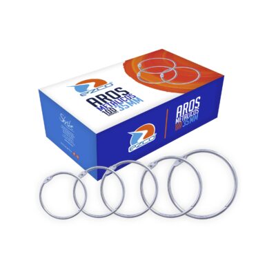 Imagen ilustrativa de AROS P/CARPETA METAL 40MM x100 U. EZCO