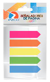 Imagen ilustrativa de Notas adhesivas Ezco banderitas flúo 5 x 25 hjs