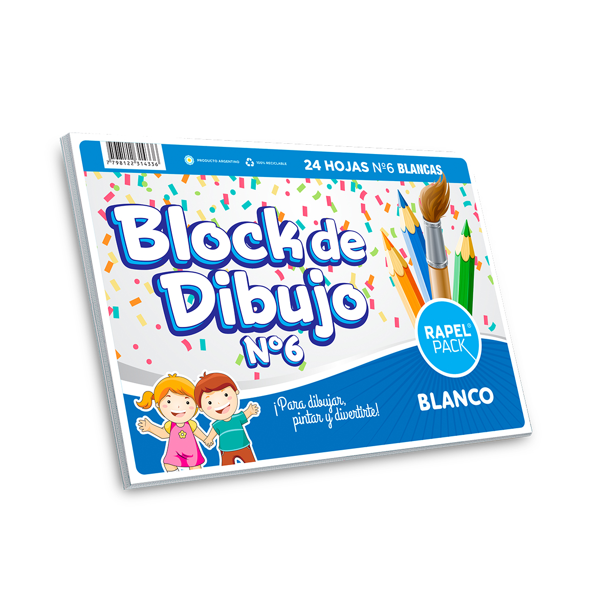 Imagen ilustrativa de Block de dibujo Nº6 x 24 hjs blanco