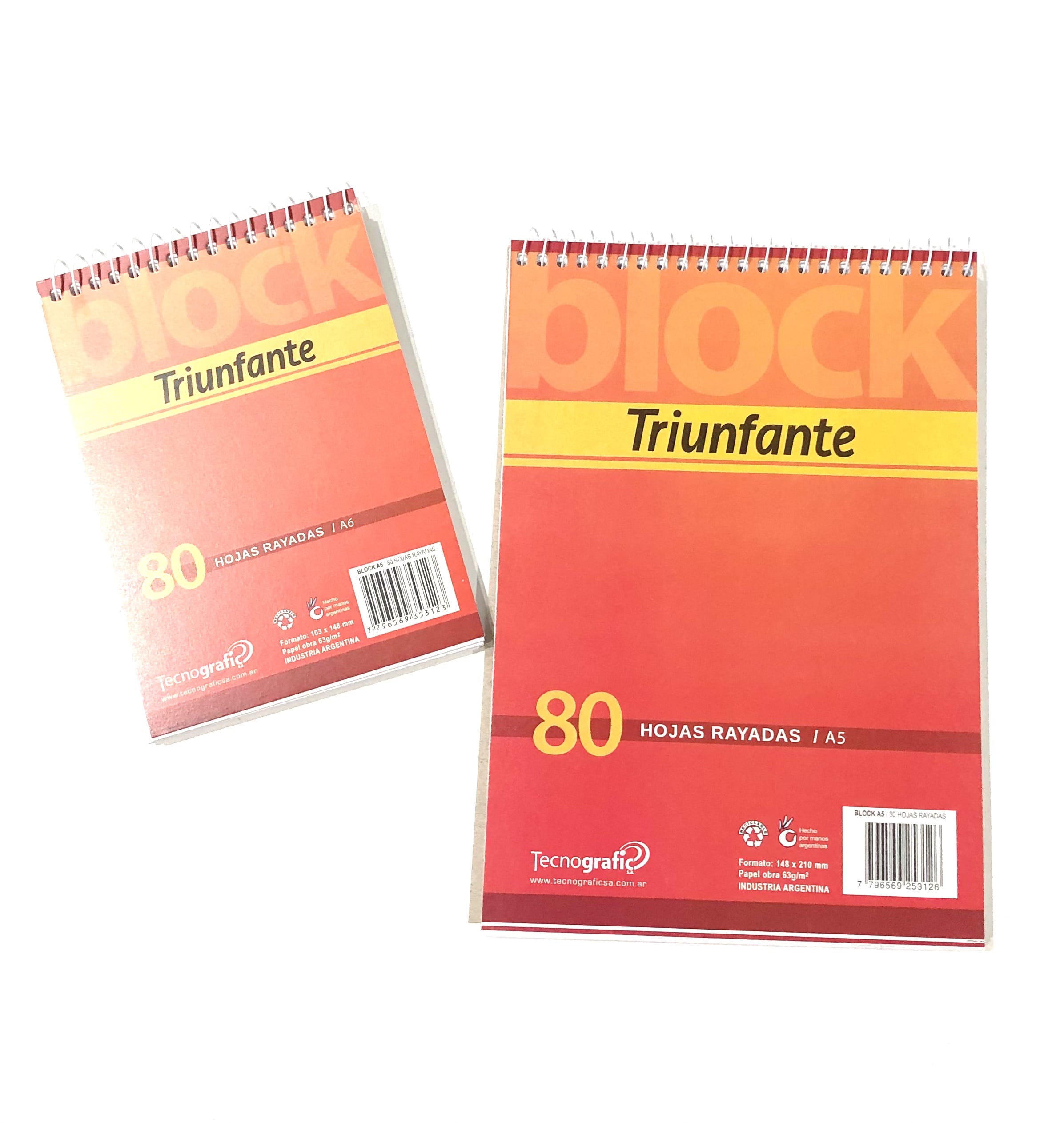 Imagen ilustrativa de Block Husares c/espiral A6 80hj rayado 6406