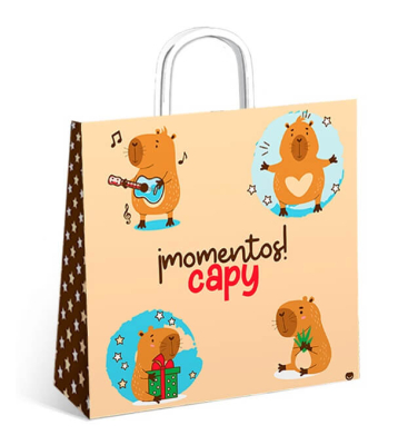 Imagen ilustrativa de Bolsa p/regalo Romipack Mood Capy 30x32