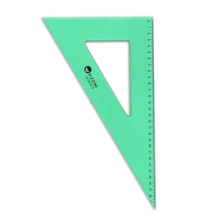 Imagen ilustrativa de Escuadra Pizzini estudio biselada 30 cm x 60º