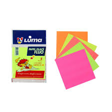 Imagen ilustrativa de PAPEL GLACE FLUO 10x10 SOBRES x50 PAQ x5 UNID.