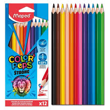 Imagen ilustrativa de PINTURITAS MAPED COLOR PEPS x12 U. STRONG