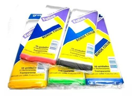 Imagen ilustrativa de Folio Luma escolar x 100 super ref c/borde azul