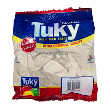 Imagen ilustrativa de GLOBOS LATEX TUKY 12 BLANCO x 25 U.