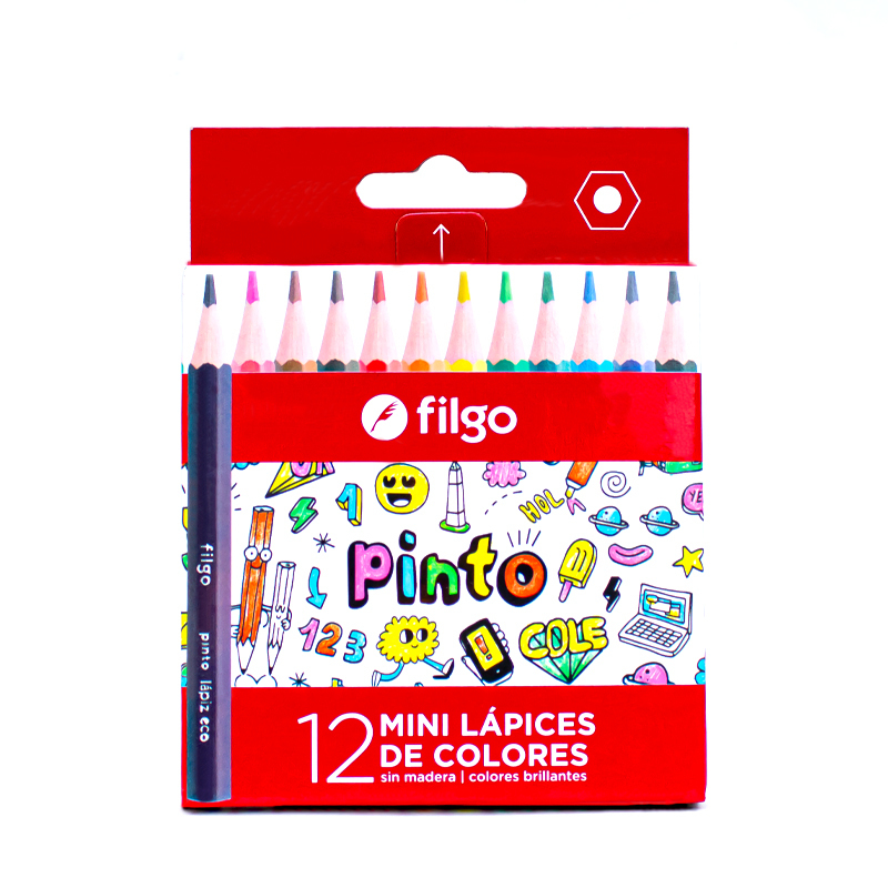 Imagen ilustrativa de Lapices de colores Filgo Pinto x 12 cortos
