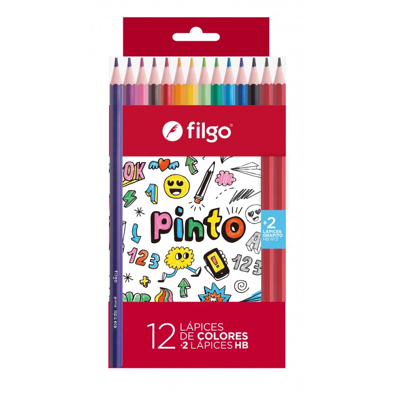 Imagen ilustrativa de PINTURITAS FILGO PINTO x12 COL LARGOS