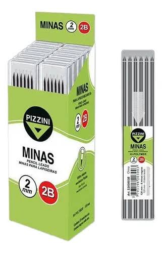 Imagen ilustrativa de MINAS PIZZINI 2mm 2B TUBO x5U.
