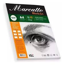 Imagen ilustrativa de BLOCK RAB BOCETO 120gr MARCATTO A4 40HJS