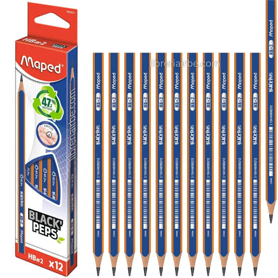 Imagen ilustrativa de LAPIZ MAPED GRAFITO BLACK PEPS  HB x12 U.