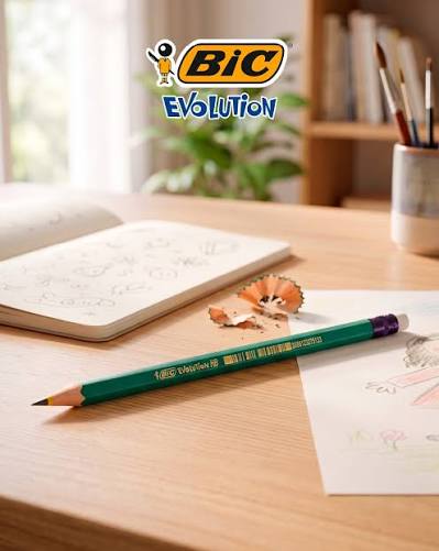 Imagen ilustrativa de LAPIZ BIC EVOLUTION HB CON GOMA x 12 UND.