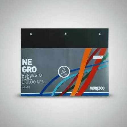 Imagen ilustrativa de REPUESTOS MURESCO DIBUJO Nro 3 NEGRO