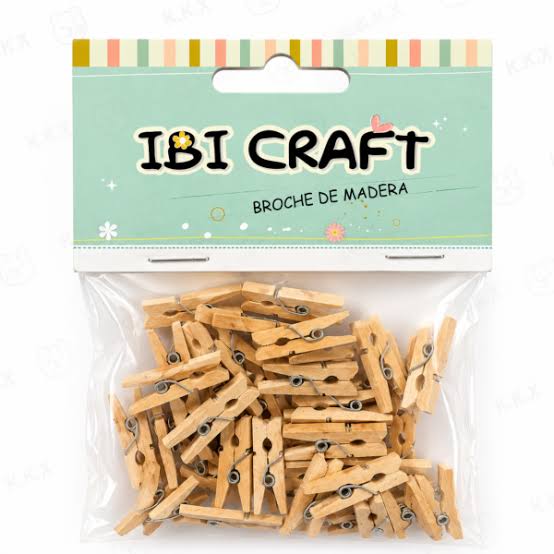 Imagen ilustrativa de BROCHE IBICRAFT MAD NATURAL 25mm x 50 U.