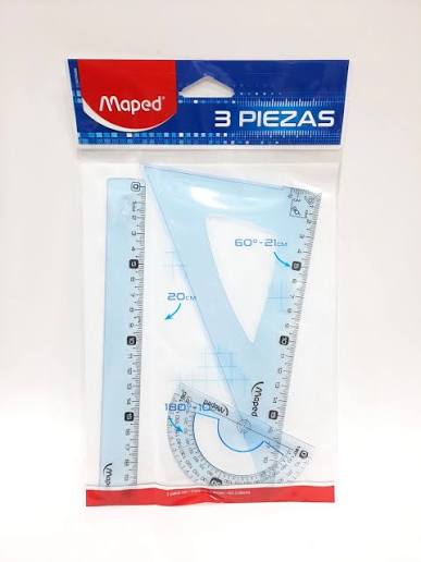 Imagen ilustrativa de SET GEOMETRICO MAPED 242793 REGLA-ESCUAD-TRANSP