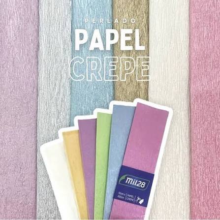 Imagen ilustrativa de PAPEL CREPE MIL28 80-103 PERLA AMARILLO x 10 U.