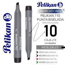 Imagen ilustrativa de MARCADOR PELIKAN 710 SOLVENTE NEGRO P/BISEL