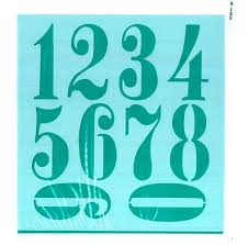 Imagen ilustrativa de STENCIL EQARTE 15x15 CM Nro 916 NUMEROS GRANDES