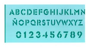 Imagen ilustrativa de STENCIL EQARTE 13.5x30 CM Nro 25 LETRAS Y NUMEROS
