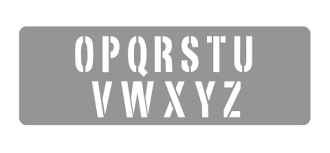 Imagen ilustrativa de STENCIL EQARTE 13.5x30 CM Nro 77 LETRAS O-Z