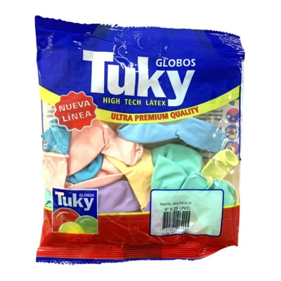 Imagen ilustrativa de GLOBOS LATEX TUKY 12 PASTEL x 25 U.