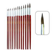 Imagen ilustrativa de Pincel Van Orley redondo Nº 4 paq x 12 unid