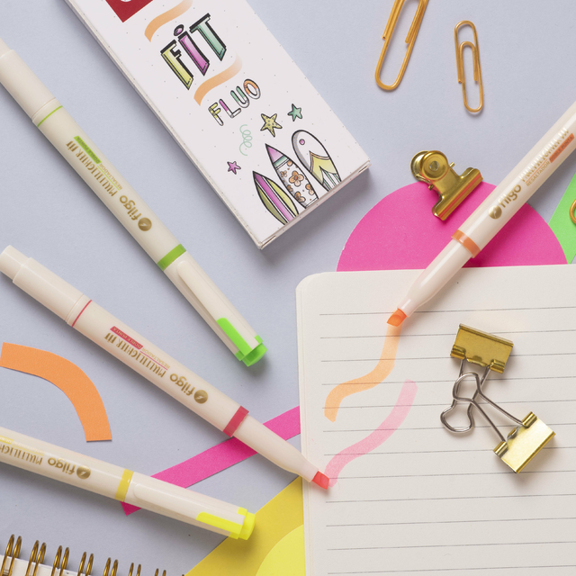 Imagen ilustrativa de Resaltador Filgo Multilighter doble punta fluo fit x 4