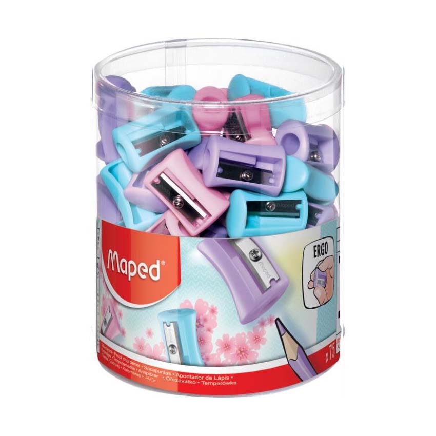 Imagen ilustrativa de Sacapuntas Maped plástico vivo pastel pote x 75 un