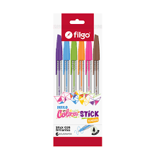 Imagen ilustrativa de Boligrafo Filgo Stick x6 color surt