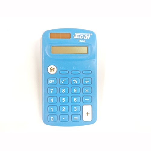 Imagen ilustrativa de CALCULADORAS ECAL TC59 8 DIG BOLSILLO CELESTE