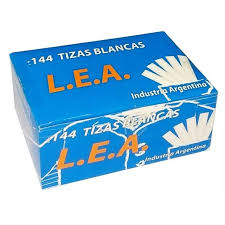 Imagen ilustrativa de TIZAS L.E.A BLANCA CAJA x 144 UNID.