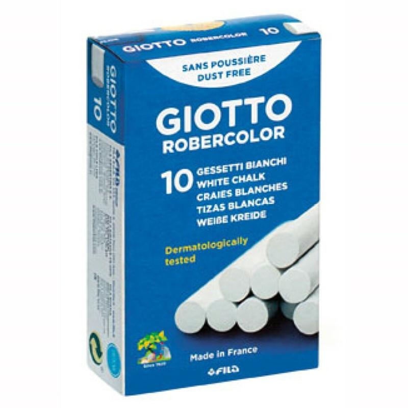 Imagen ilustrativa de TIZAS GIOTTO ROBERCOLOR BLANCA x 10 U.