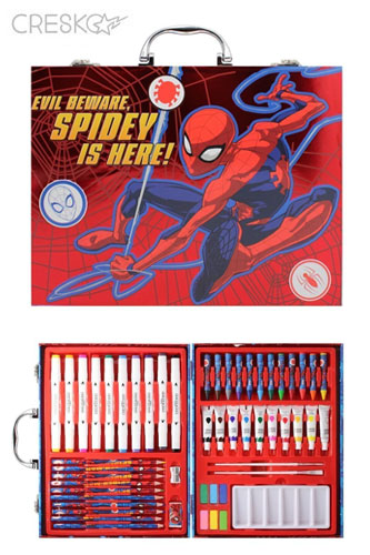 Imagen ilustrativa de SET ARTE CRESKO HA634 SPIDERMAN VALIJA 53 PCS