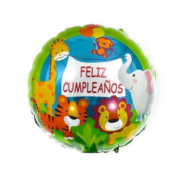 Imagen ilustrativa de GLOBO METALIZADO MILAR REDONDO FELIZ CUMPLEAÑOS 45cm