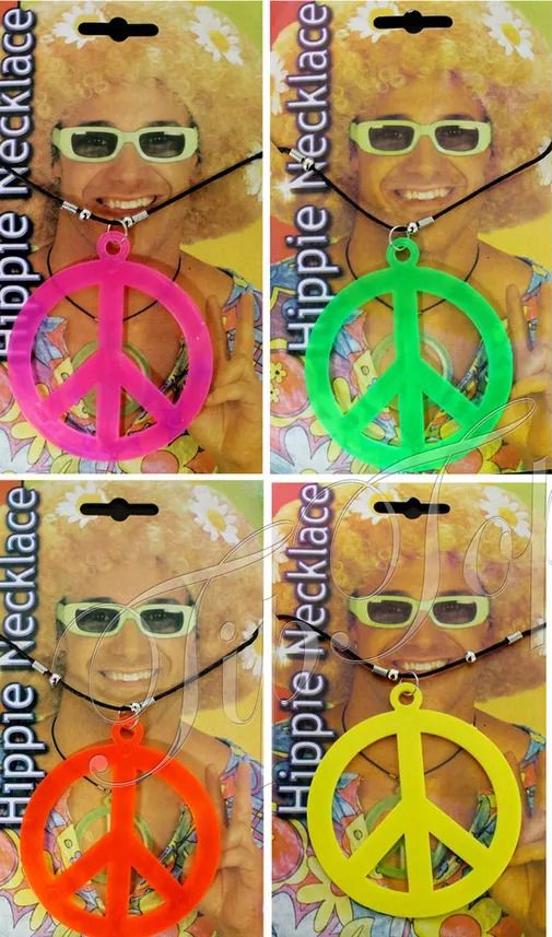 Imagen ilustrativa de COLLAR SIMBOLO DE LA PAZ FLUO