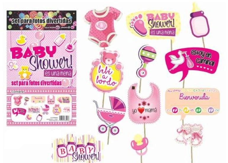 Imagen ilustrativa de SET FOTO BABY SHOWER NENA X12