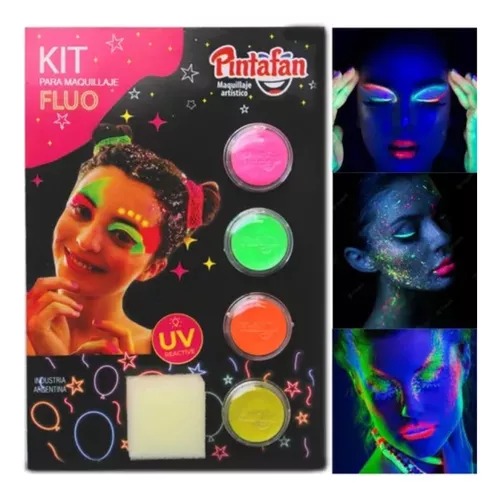 Imagen ilustrativa de MAQUILLAJE X4 (2GRS C/U) FLUO CON ESPONJA