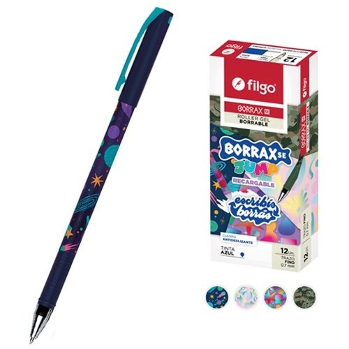 Imagen ilustrativa de Lapicera Roller Filgo Borrax SE Jump azul borrable
