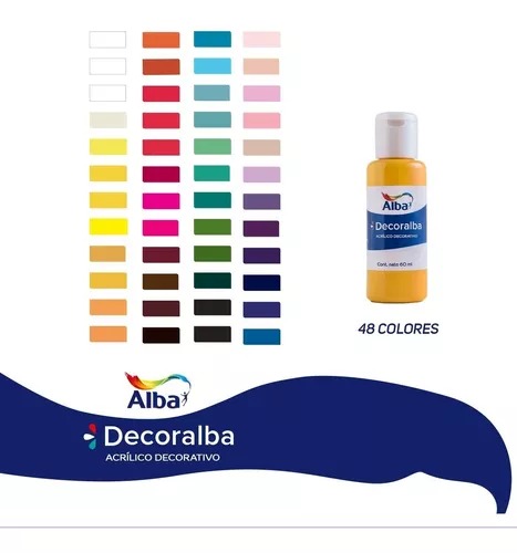 Imagen ilustrativa de Decoralba Acrílico 60 ml colores varios
