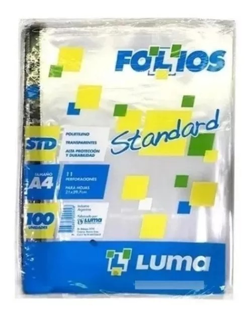 Imagen ilustrativa de Folio Luma A4 x 100 standard