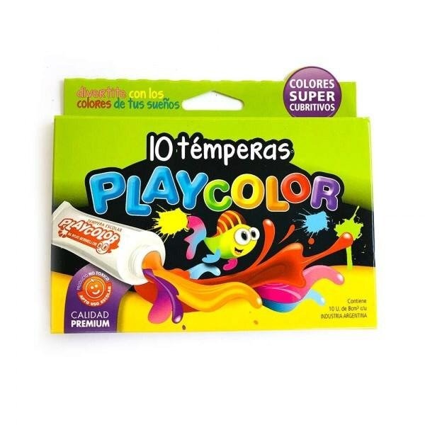 Imagen ilustrativa de Tempera Playcolor caja 8 ml x 10 unid