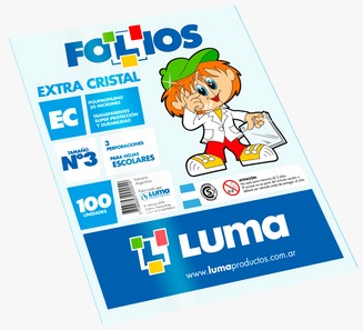 Imagen ilustrativa de Folio Luma escolar x 10 polip extra fuerte