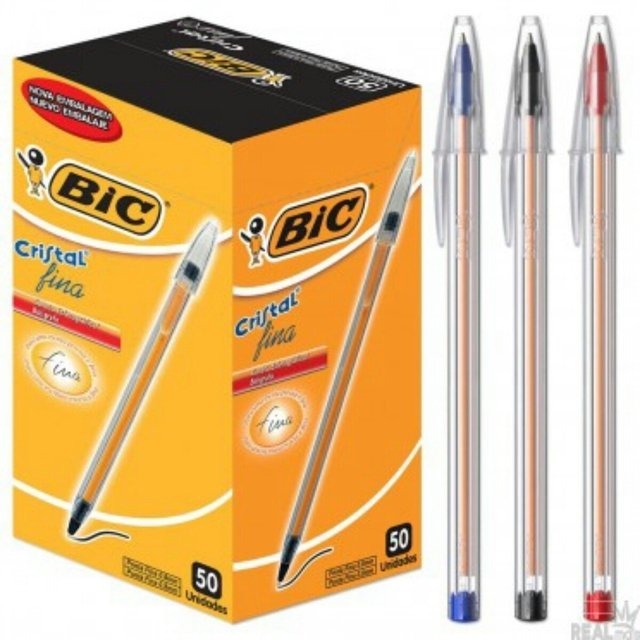 Imagen ilustrativa de Boligrafo BIC Cristal Fina 0.8 azul